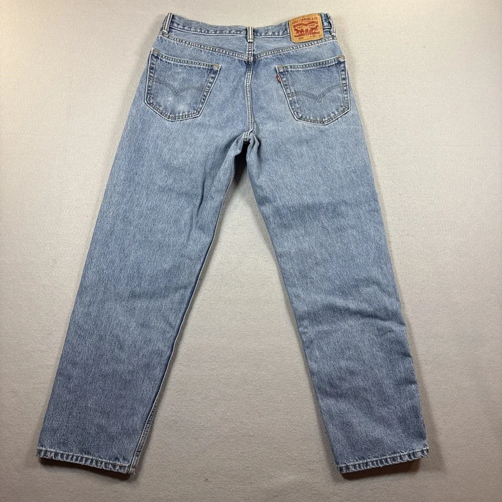 Y2K Levi's 550 Jeans‎ Mens 34x32 Blue Relaxed Fit Denim Baggy
